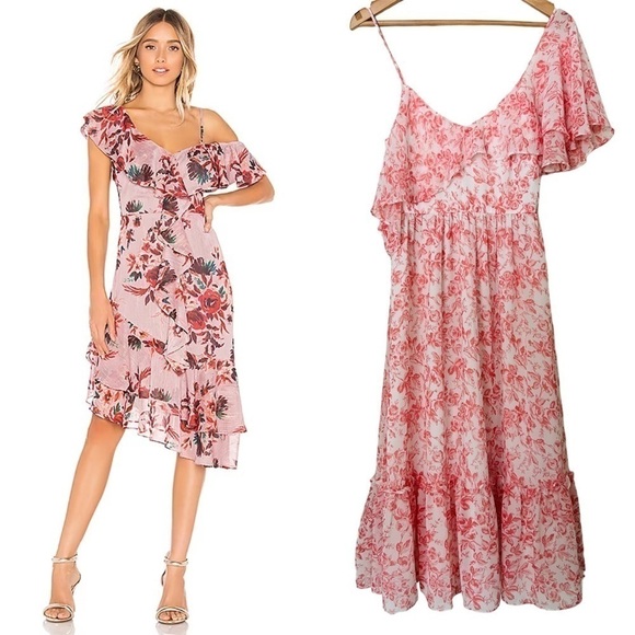 Lovers + Friends Stacy Floral Midi Dress - Picture 1 of 8